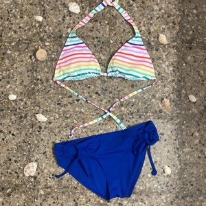 City Streets Rainbow lines Bikini set